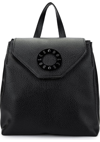 Kadın Vegan Siyah Sırt Çantası 1025 248039-3 Bn Canta Y24 Black