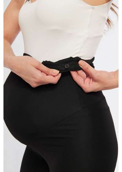 Diz Üstü Biker Ayarlanabilir Yüksek Bel Esnek Kısa Hamile Tayt fırsatları