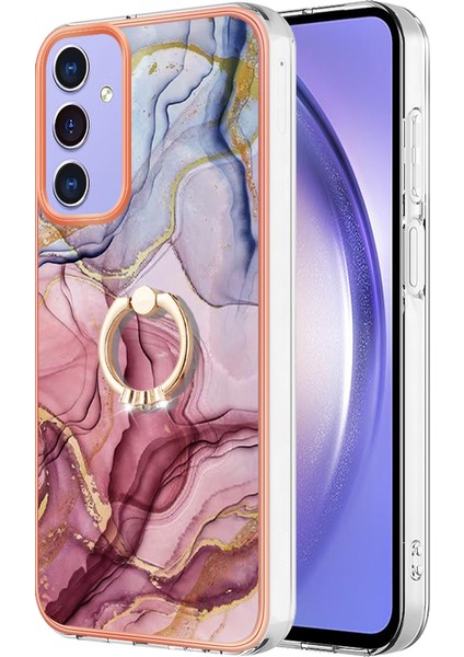 Samsung Galaxy A15 5g Yüzük Kickstand Cover Tpu Cep Telefon Kılıfı (Yurt Dışından)