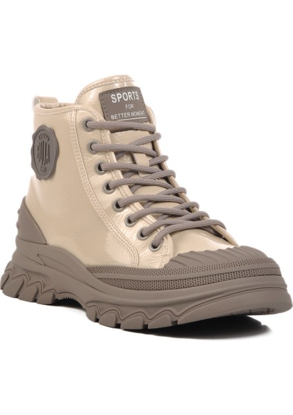 Bej Rugan Bağcıklı Kadın Bot 24K311-4 Z modelleri