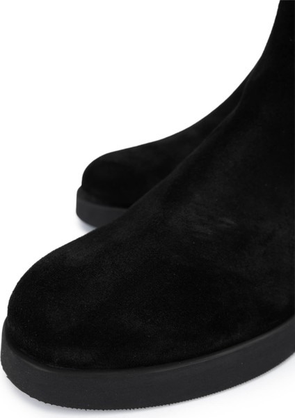 Erkek Siyah Süet Casual Bot 987 133K Erk Bot SK24-25 Sıyah Suet modelleri