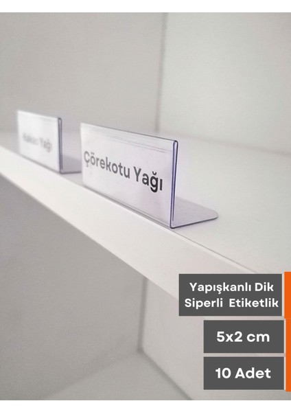 10 Adet Pvc Şeffaf Etiketlik Isimlik Yapışkanlı Cep L Etiketlik Dik Açılı Raf Etiketliği Plastik Ürün Etiket Cebi Pvc Kart Koruyucu Cep