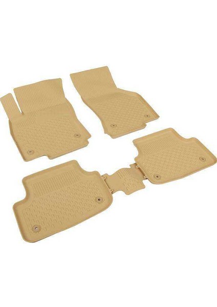 Bmw 3 Seri F30 2012-2019 4.5D Havuzlu Paspas Bej