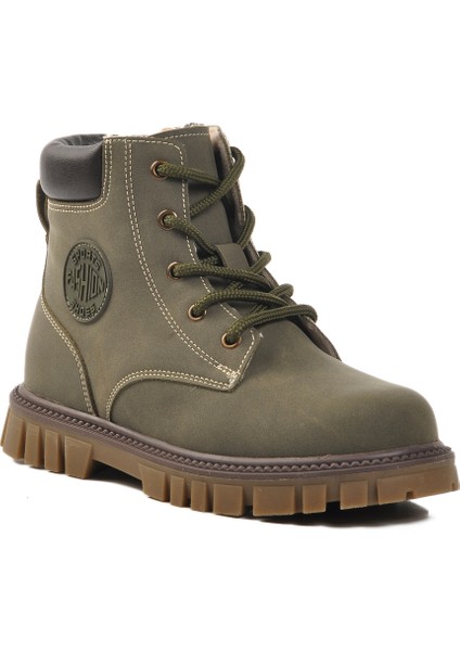 Haki Fermuarlı Unisex Çocuk Bot 1782 F
