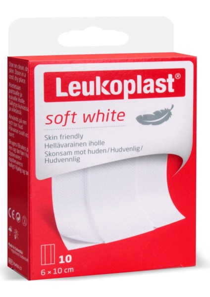 Soft White 6x10 cm 10 Adet Yara Bandı