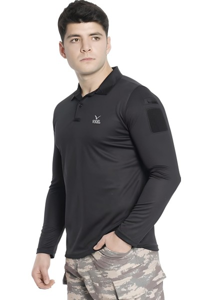 Ayz Vogel Tactical Polo Yaka Uzun Kollu Taktik/outdoor Tişört