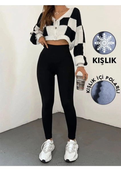 Siyah Yüksek Bel Şardonlu Dalgıç Kumaş Toparlayıcı Sıkılastırıcı Dar Paça 1 Beden Inceltici Tayt fiyatları