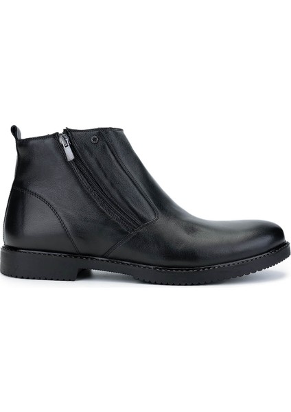 Erkek Hakiki Deri Siyah Kürklü Klasik Bot 478 19293 Erk Bot SK24-25 Syh Dr/kurklu