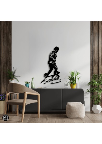 Mustafa Kemal Atatürk Dekoratif Metal Tablo