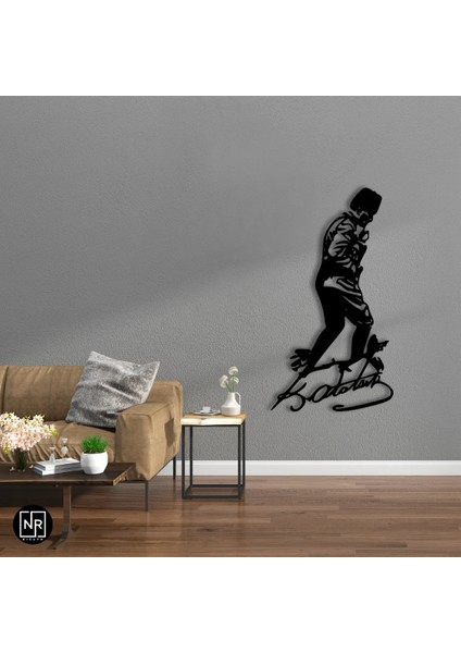 Mustafa Kemal Atatürk Dekoratif Metal Tablo