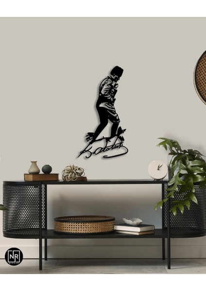 Mustafa Kemal Atatürk Dekoratif Metal Tablo