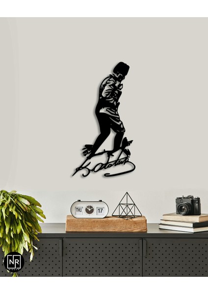Mustafa Kemal Atatürk Dekoratif Metal Tablo