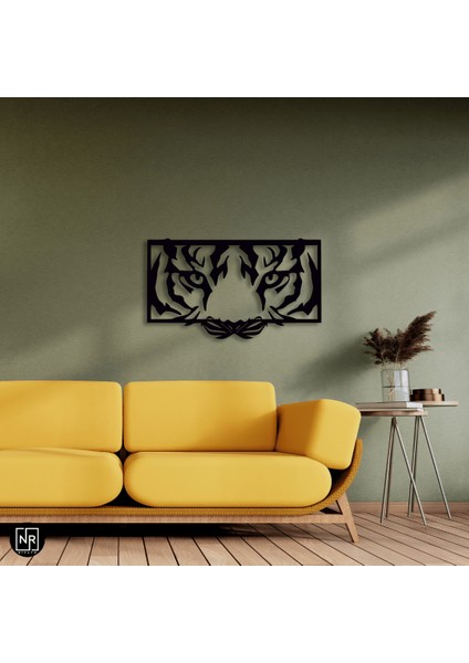 Kaplan Motifli Metal Duvar Tablosu modelleri