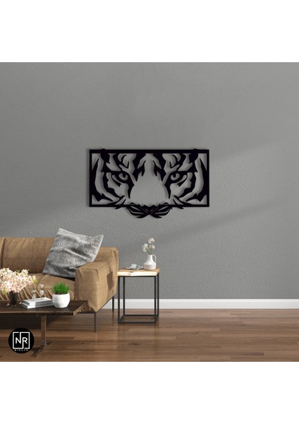 Kaplan Motifli Metal Duvar Tablosu indirimleri