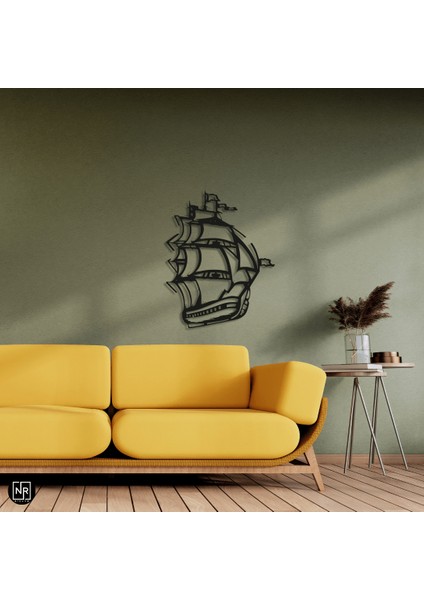 Yelkenli Gemi Dekoratif Metal Tablo modelleri