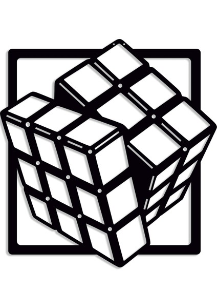 Rubiks Küp Dekoratif Metal Tablo fiyatları