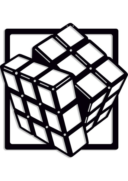 Rubiks Küp Dekoratif Metal Tablo fiyatları