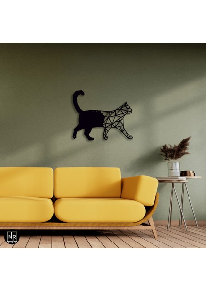 Kedi Motifli Metal Duvar Tablosu modelleri