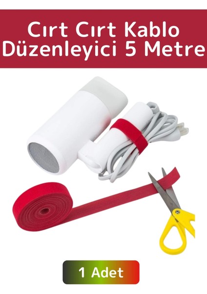 Özel Yüksek Kaliteli Kablo Bahçe Düzenleyici Çok Amaçlı Cırt Cırt Düzenleyici Organizer 5metre 1ADET