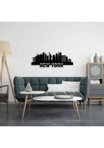 New York Dekoratif Metal Duvar Tablosu