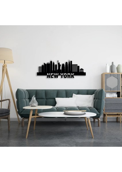 New York Dekoratif Metal Duvar Tablosu