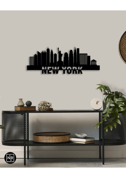 New York Dekoratif Metal Duvar Tablosu