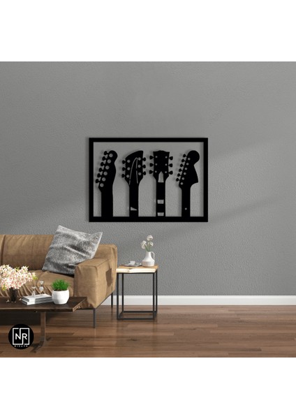 4'lü Gitar Dekoratif Metal Tablosu modelleri
