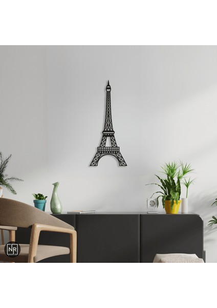 Eiffel Kulesi Dekoratif Metal Tablo