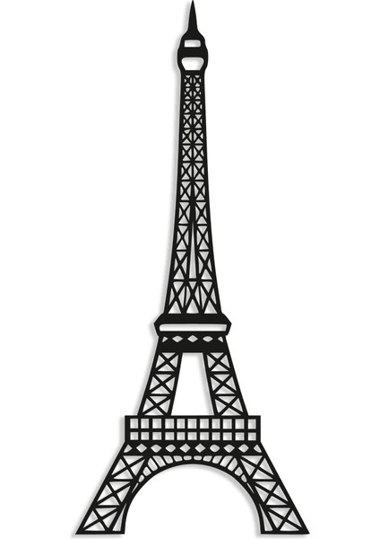 Eiffel Kulesi Dekoratif Metal Tablo