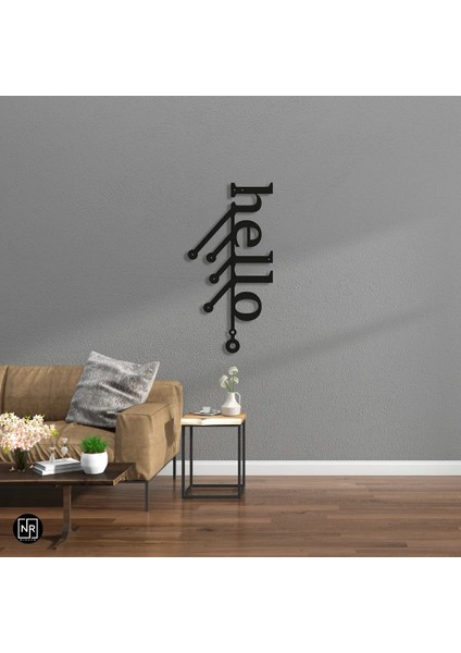 Hello Dekoratif Metal Duvar Dekoru fırsatları