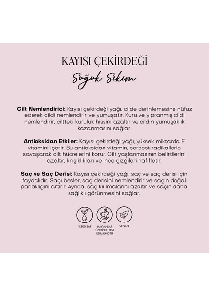 Kayısı Çekirdeği Yağı - Soğuk (50 ml)