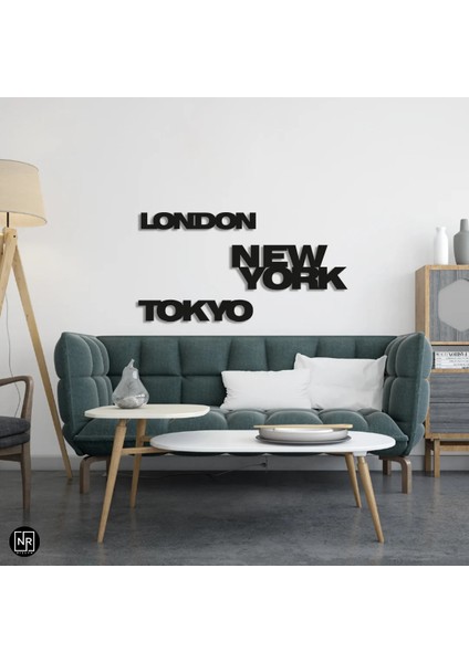 New York ,tokyo , London Dekoratif Metal Tablo indirimleri