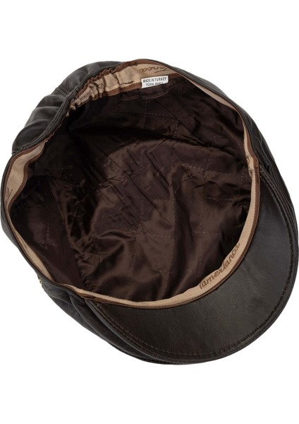 Erkek Deri Kahverengi Şapka 524 London-Y Sapka Kahve indirimleri