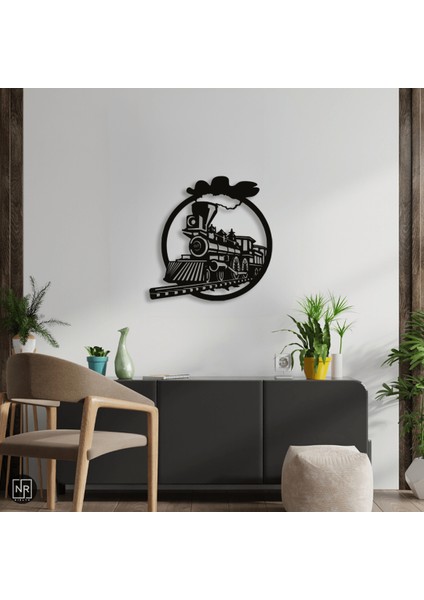 Tren Dekoratif Metal Duvar Tablosu