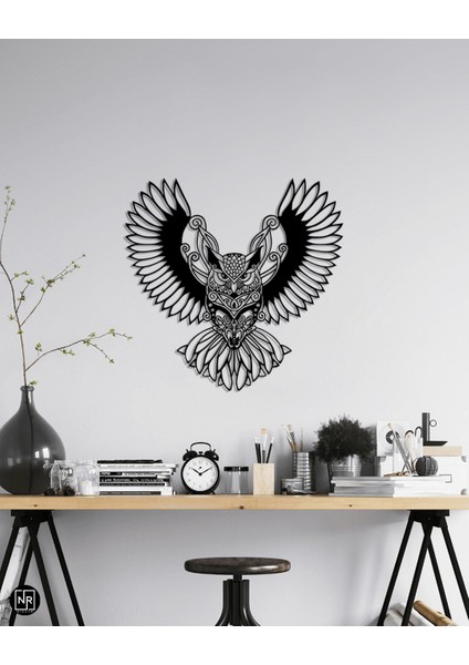 Baykuş Motifli Dekoratif Metal Duvar Tablosu modelleri