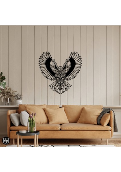 Baykuş Motifli Dekoratif Metal Duvar Tablosu indirimleri