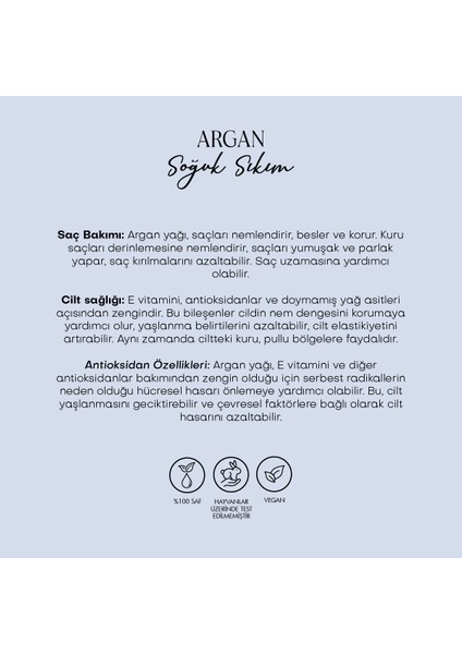 Argan Yağı - Soğuk Sıkım (50 ml)