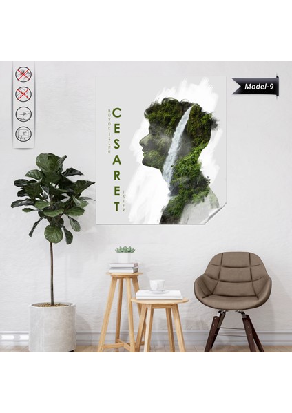 Statik Tutunma Özellikli Tablo - Poster Motivasyon (Model- 9) 72 cm x 72 cm 10