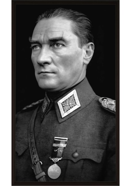 Statik Tutunma Özellikli Tablo - Poster Atatürk (Model- 3) 50 cm x 90 cm 10