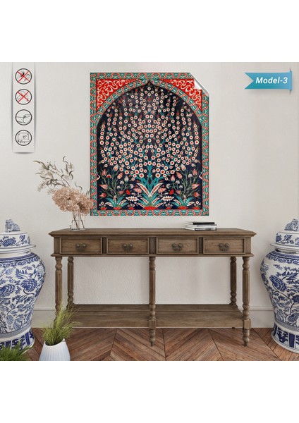 Statik Tutunma Özellikli Tablo - Poster Çini (Model- 3) 82 cm x 100 cm 10