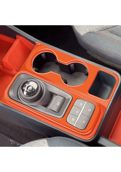 Lhd Araba Vites Kontrol Paneli Ayar Kapağı Ford Maverick Pickup 2022 2023 Için Abs Turuncu Su Bardağı Tutucu Çerçeve (Yurt Dışından)