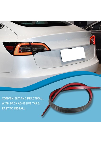 1.2 M Evrensel Çatı Spoiler Karbon Fiber Kuyruk Kanat Spoiler Arka Bagaj Spoiler Tesla Toyota Honda Mazda Bmw Benz (Yurt Dışından) modelleri