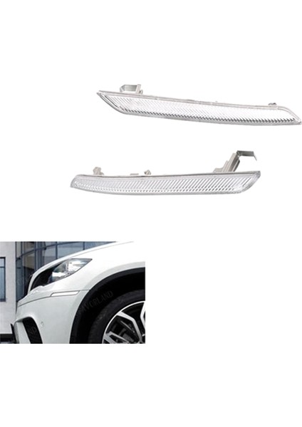 Sol Sağ 1 Çift Şeffaf Beyaz Yan Işaretleyici Reflektör 63147187087 63147187088 Bmw X5 X6 E70 E71 2008- 2014 (Yurt Dışından) fiyatları