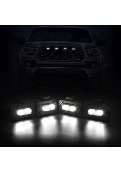 Adet LED Ön Izgara Işıkları Toyota Tacoma Raptor Trd Off Road Sport 2020 2021 Harici Izgara Lambası, Beyaz Işık (Yurt Dışından) modelleri