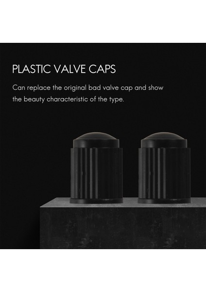 20 Adet Plastik Bisiklet Bisiklet Vana Toz Kapakları Araba Van Motosiklet Lastik Tüpleri Siyah (Yurt Dışından) fırsatları