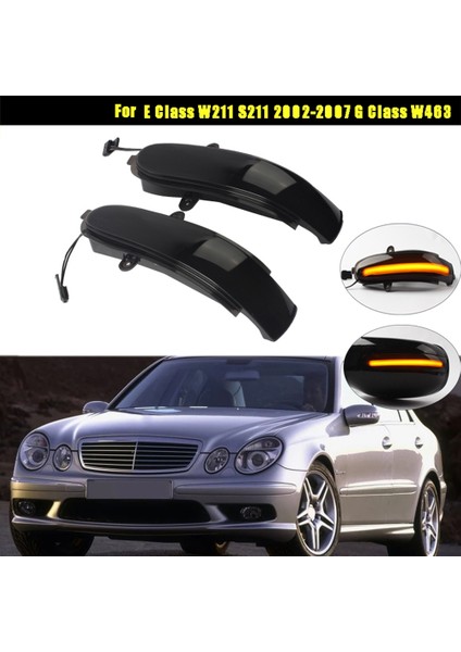 Araba LED Dinamik Dönüş Sinyal Işığı Yan Dikiz Aynası Işık Mercedes Benz E Sınıfı Için W211 S211 2002-2007 G Sınıfı W463 (Yurt Dışından) fiyatları