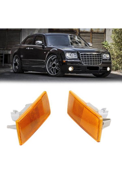 Araba Sol Sağ Ön Tampon Yan Dönüş Sinyali Lambası Marker Işık Yaprak Lambası Chrysler 300 300C Için 04805860AA 04805861AA (Yurt Dışından)
