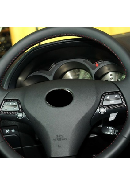 Lexus Gs 2006-2011 Için Iç Aksesuar Karbon Fiber Direksiyon Düğmesi Krom Çerçeve Trim (Yurt Dışından) fırsatları