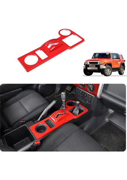 Toyota Fj Cruiser 2007-2021 Aksesuarları Için Araç Vites Paneli Ayar Kapağı Koruyucusu, Abs Kırmızı (Yurt Dışından) modelleri