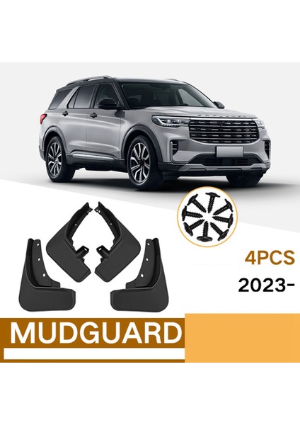 Ford Explorer 2023 Için Araba Çamurluklar Çamurluk Çamurluk Flap Splash Flaps Mudflapor Aksesuarları (Yurt Dışından)